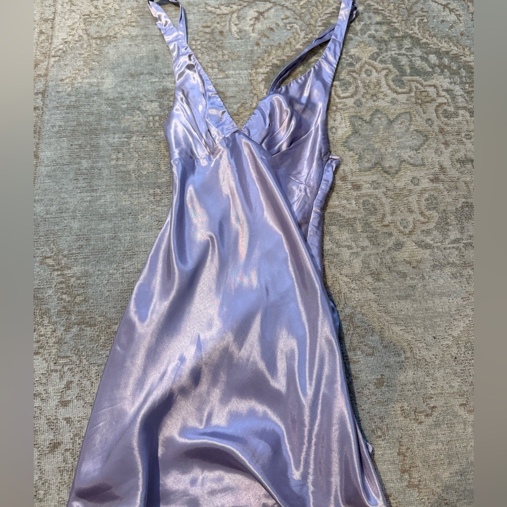 Hello Molly lilac mini dress